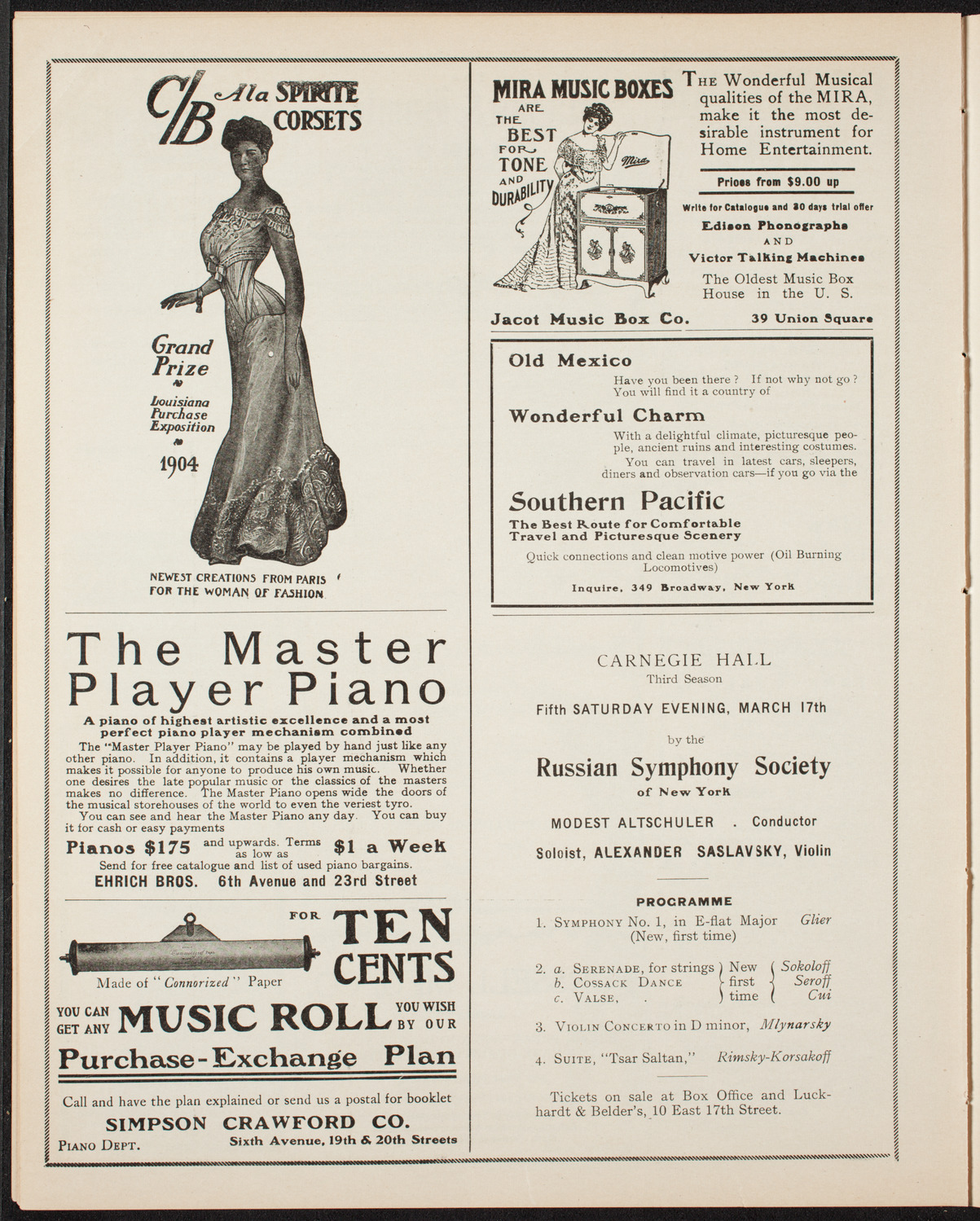 Musical Art Society of New York, March 8, 1906, program page 8