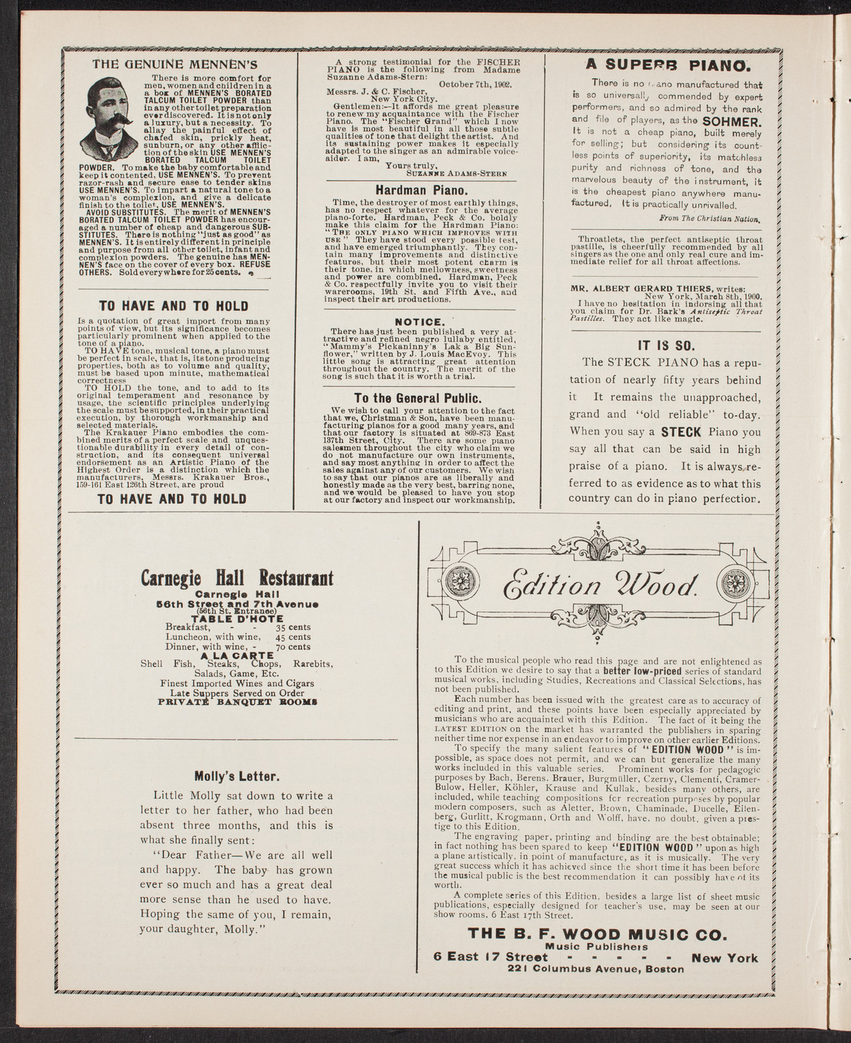 Meeting: Kischineff Massacre, May 27, 1903, program page 10
