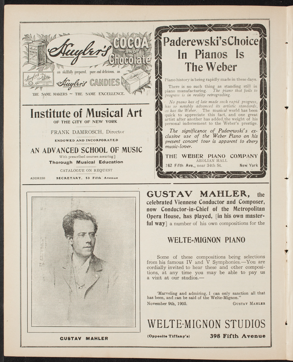 Russian Symphony Society of New York, March 5, 1908, program page 6