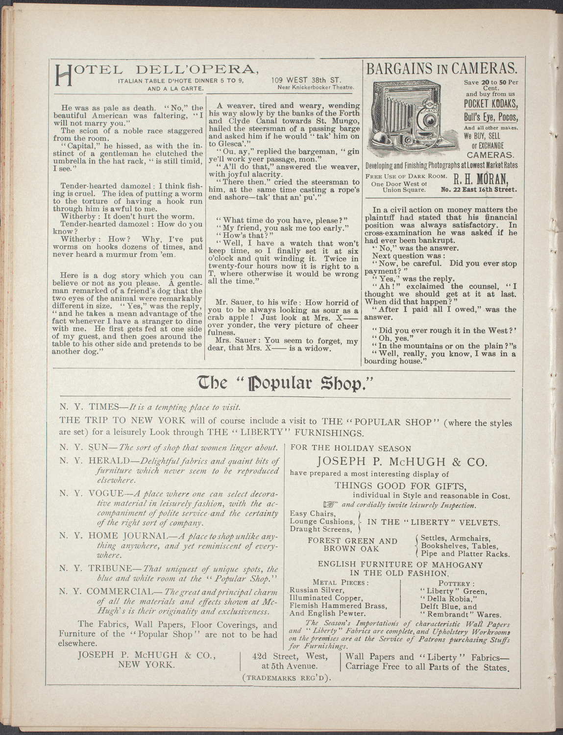 Benefit for the Columbia University Varsity Crew, December 14, 1896, program page 6