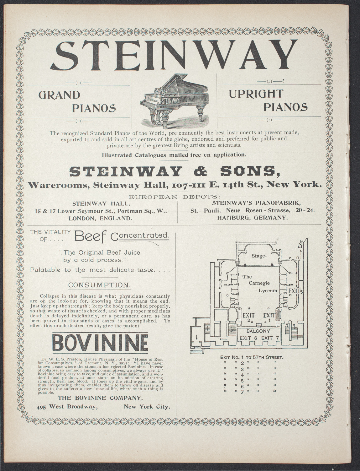 American Academy of Dramatic Arts Alumni Society, December 22, 1896, program page 8