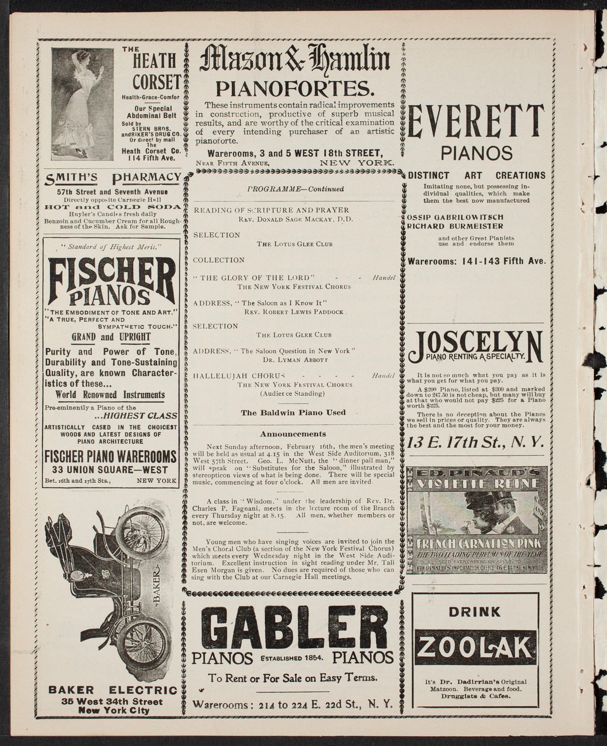 Meeting: YMCA - Mass Meeting for Men, February 9, 1902, program page 8