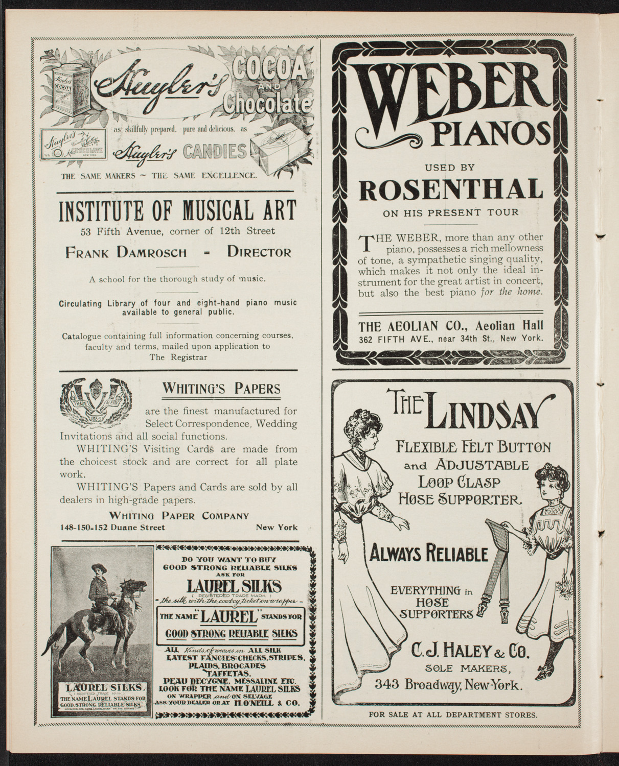 New York Philharmonic, February 8, 1907, program page 6