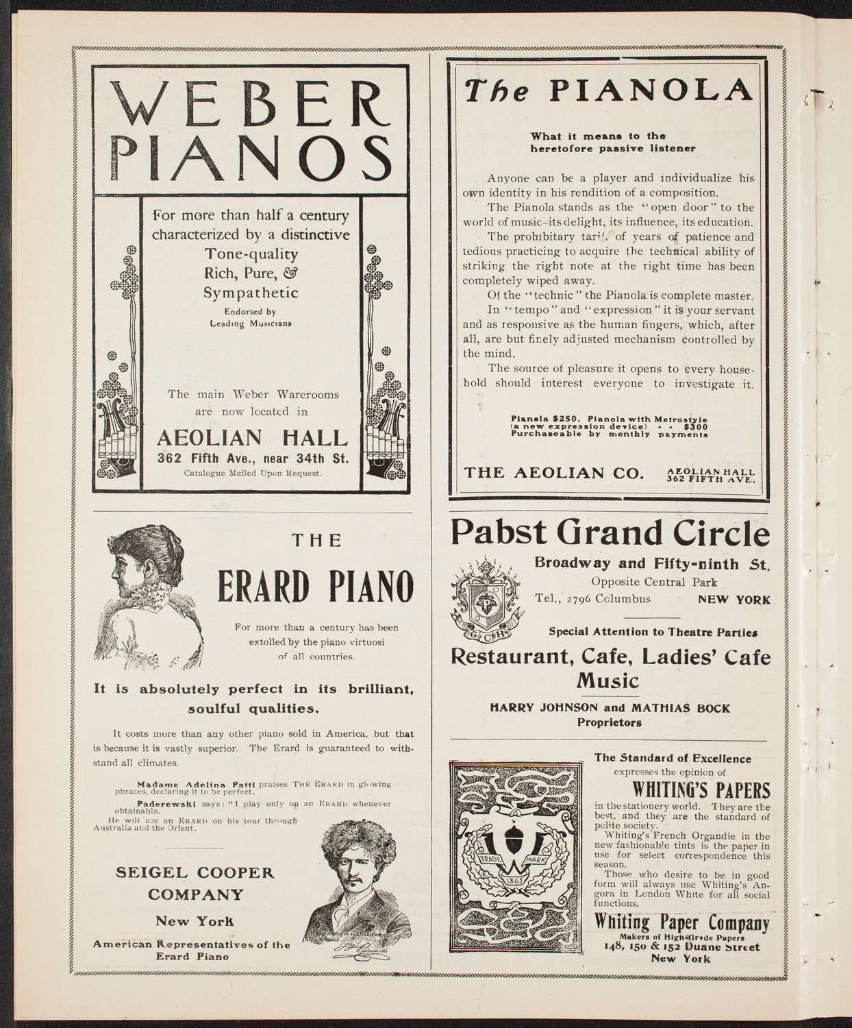 New York Philharmonic, February 12, 1904, program page 6