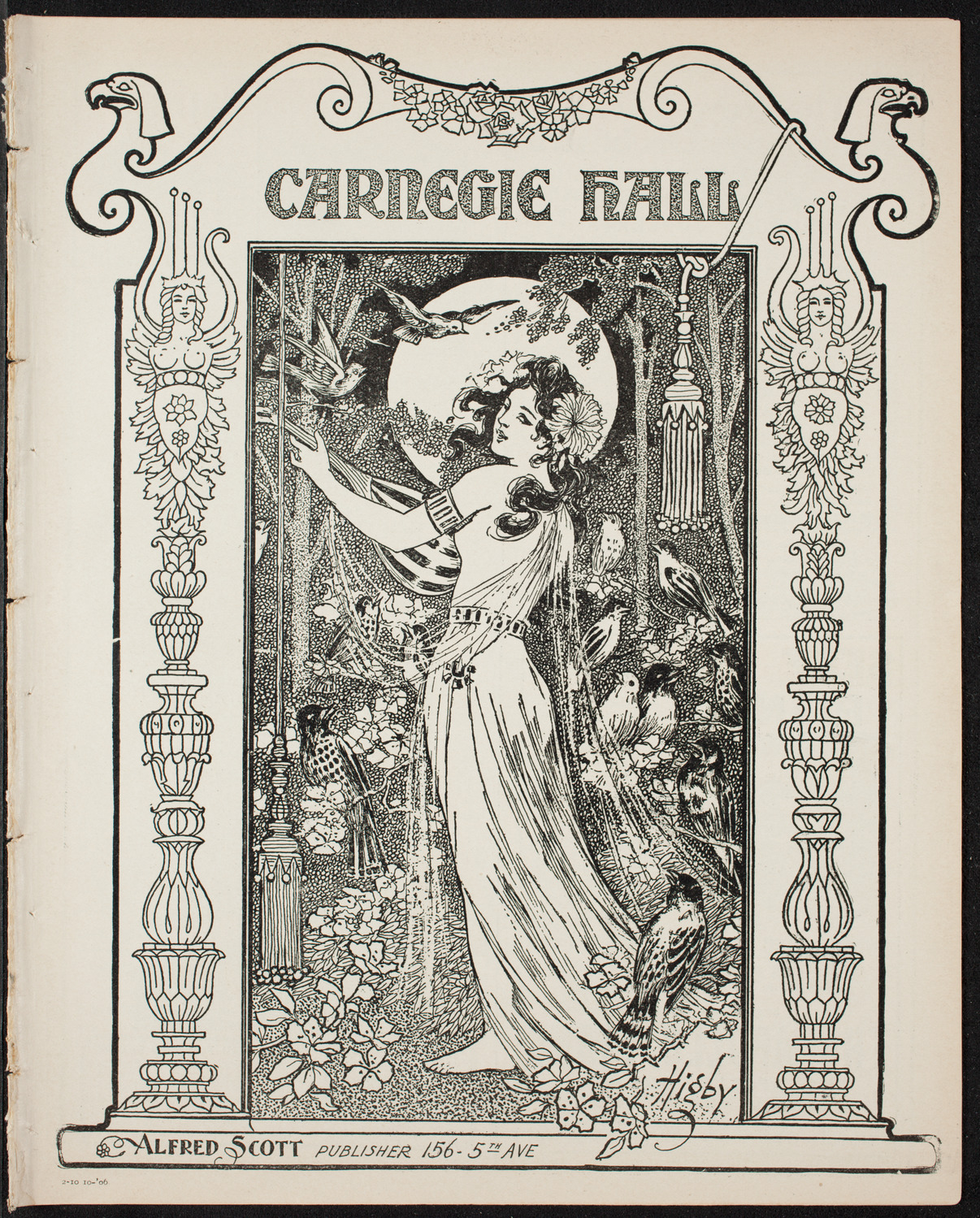 Ruggero Leoncavallo and La Scala Orchestra, October 10, 1906, program page 1