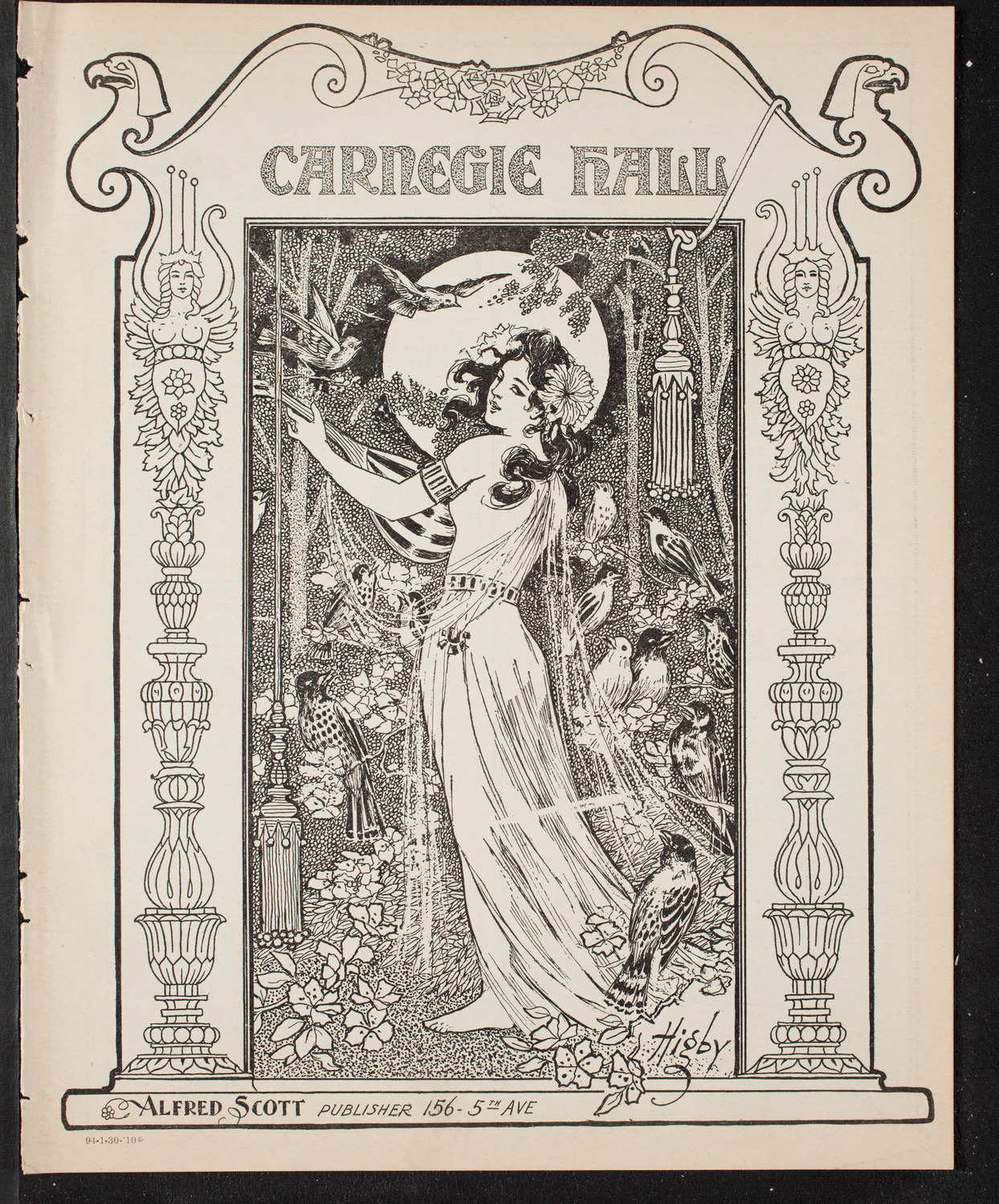 Burton Holmes Travelogue: Sicily, January 30, 1910, program page 1