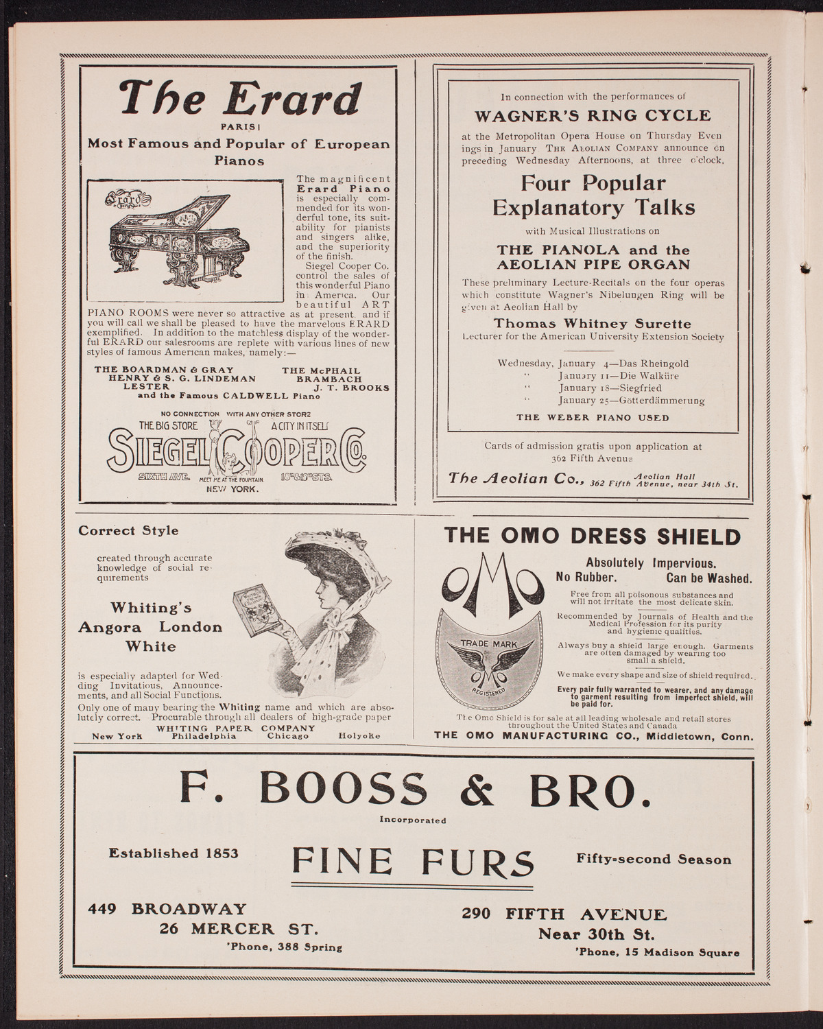 Vladimir de Pachmann, Piano, January 1, 1905, program page 6