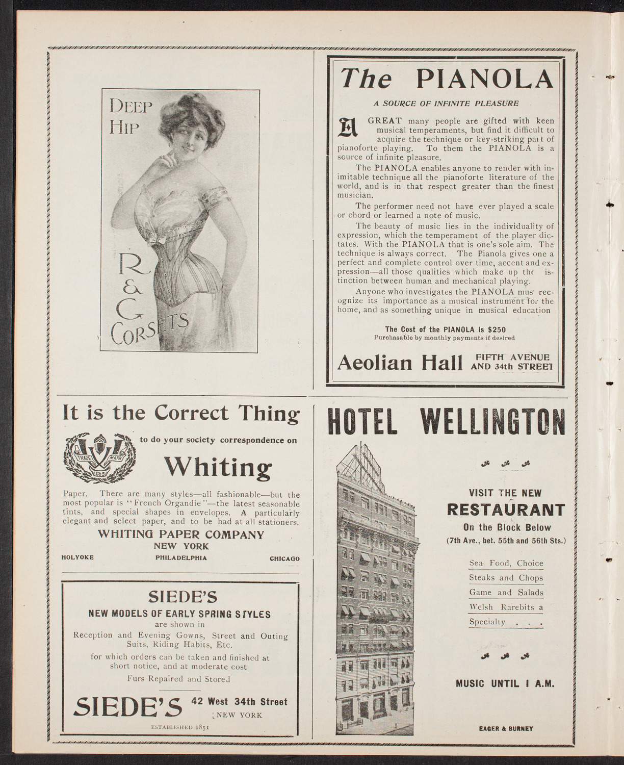 Louis A. von Gaertner Orchestral Concert, March 25, 1903, program page 6