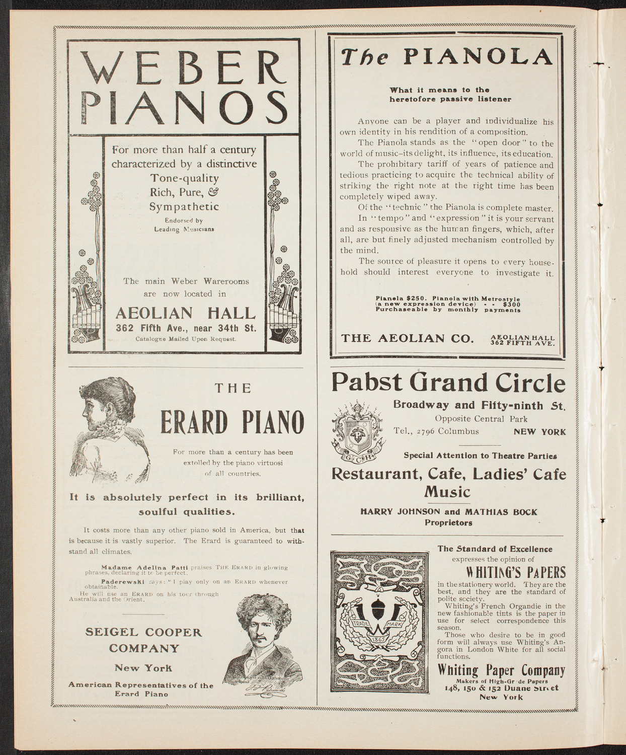 Richard Strauss with Pauline Strauss de Ahna and David Bispham, March 1, 1904, program page 6