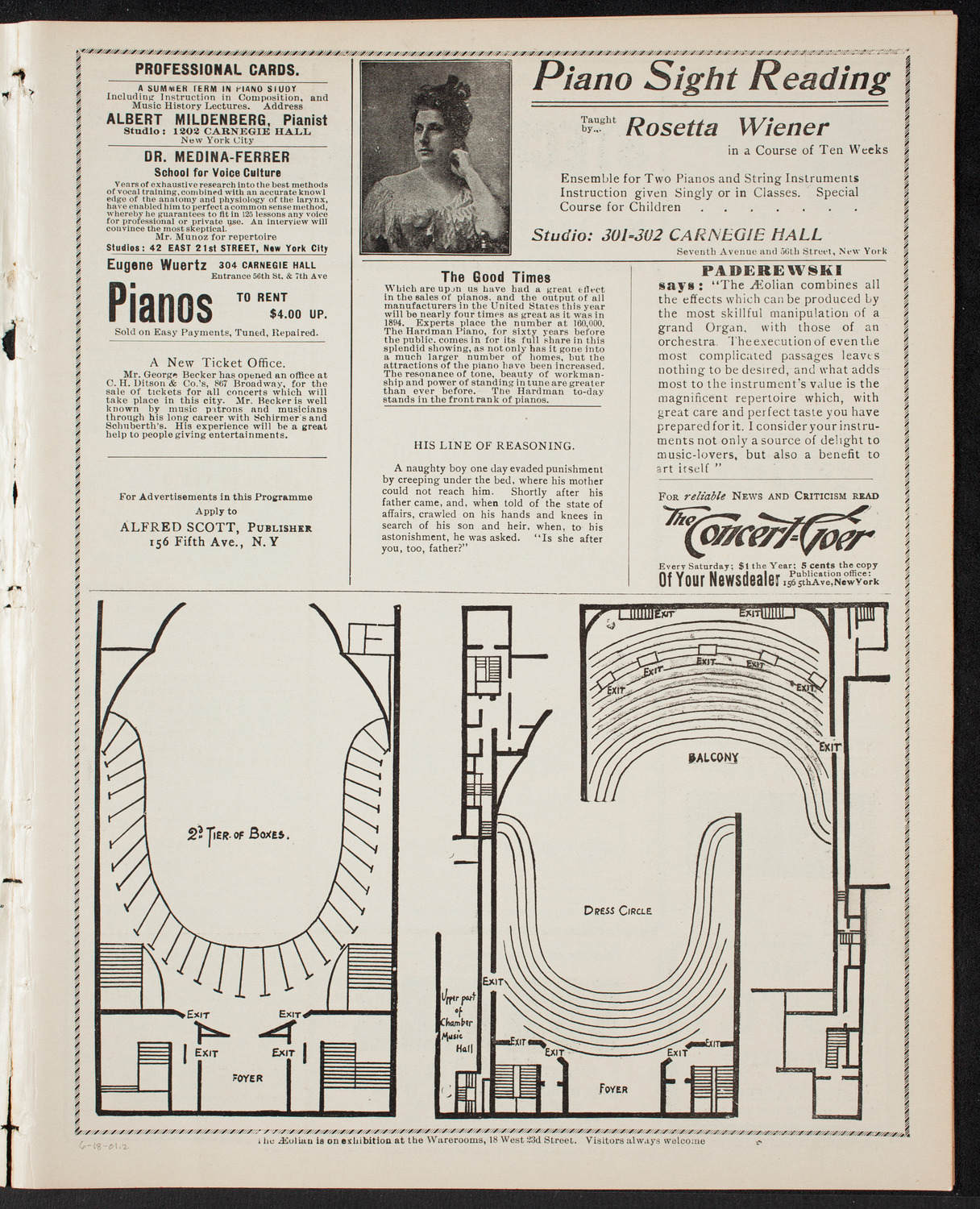 Graduation: Normal College of the City of New York, June 18, 1901, program page 3