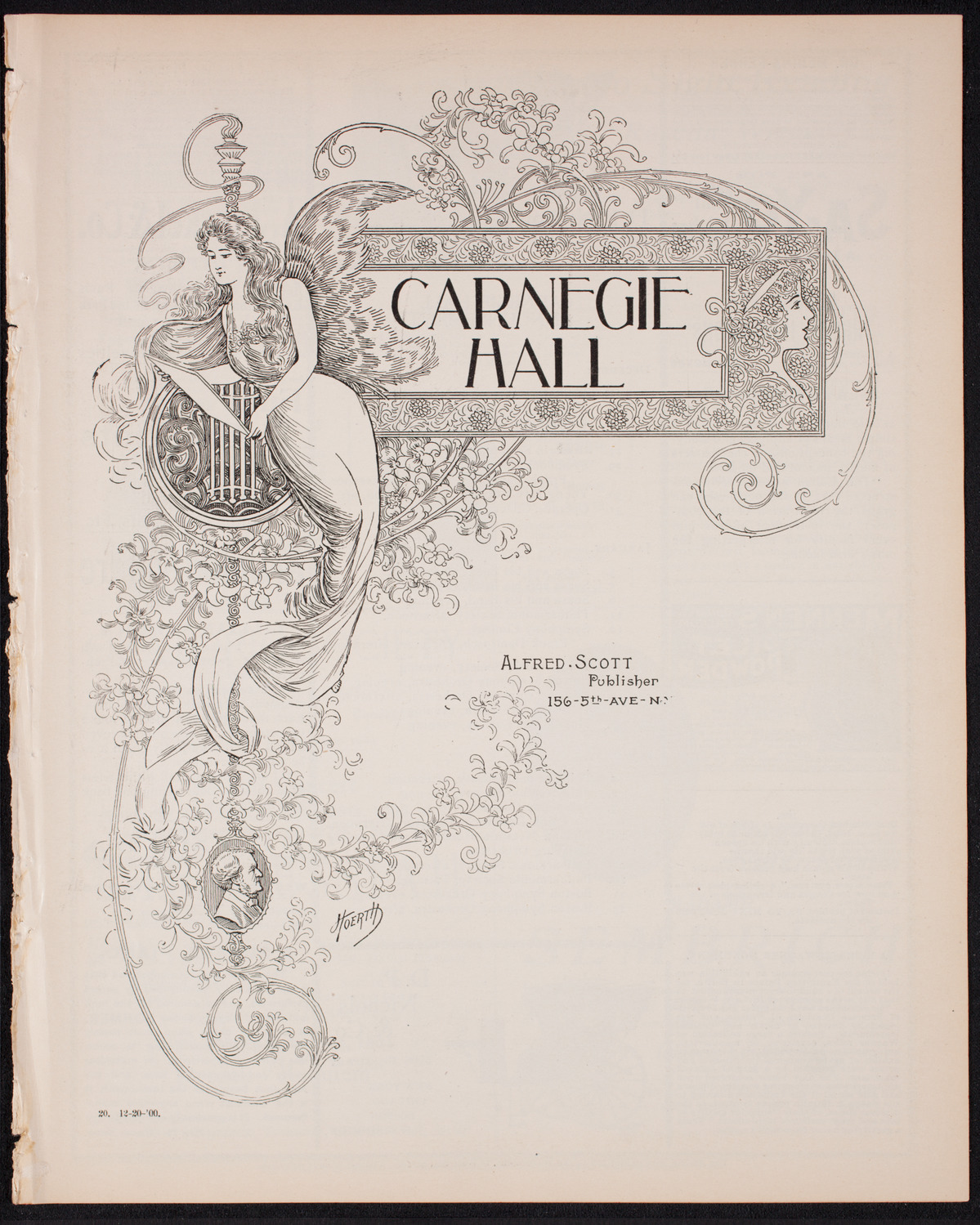 Musical Art Society of New York, December 20, 1900, program page 1