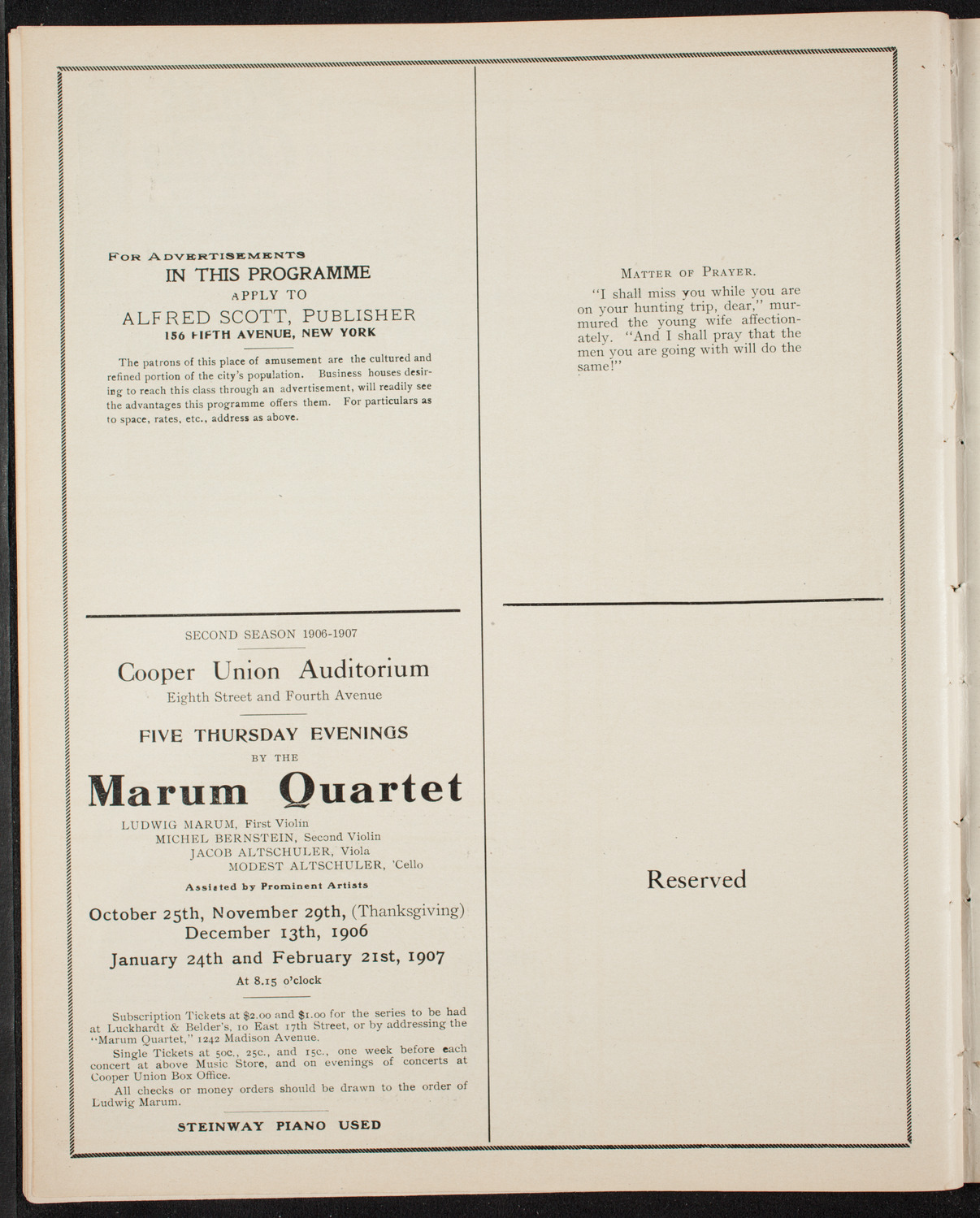 Knights of Columbus Discovery Day Celebration, October 12, 1906, program page 10