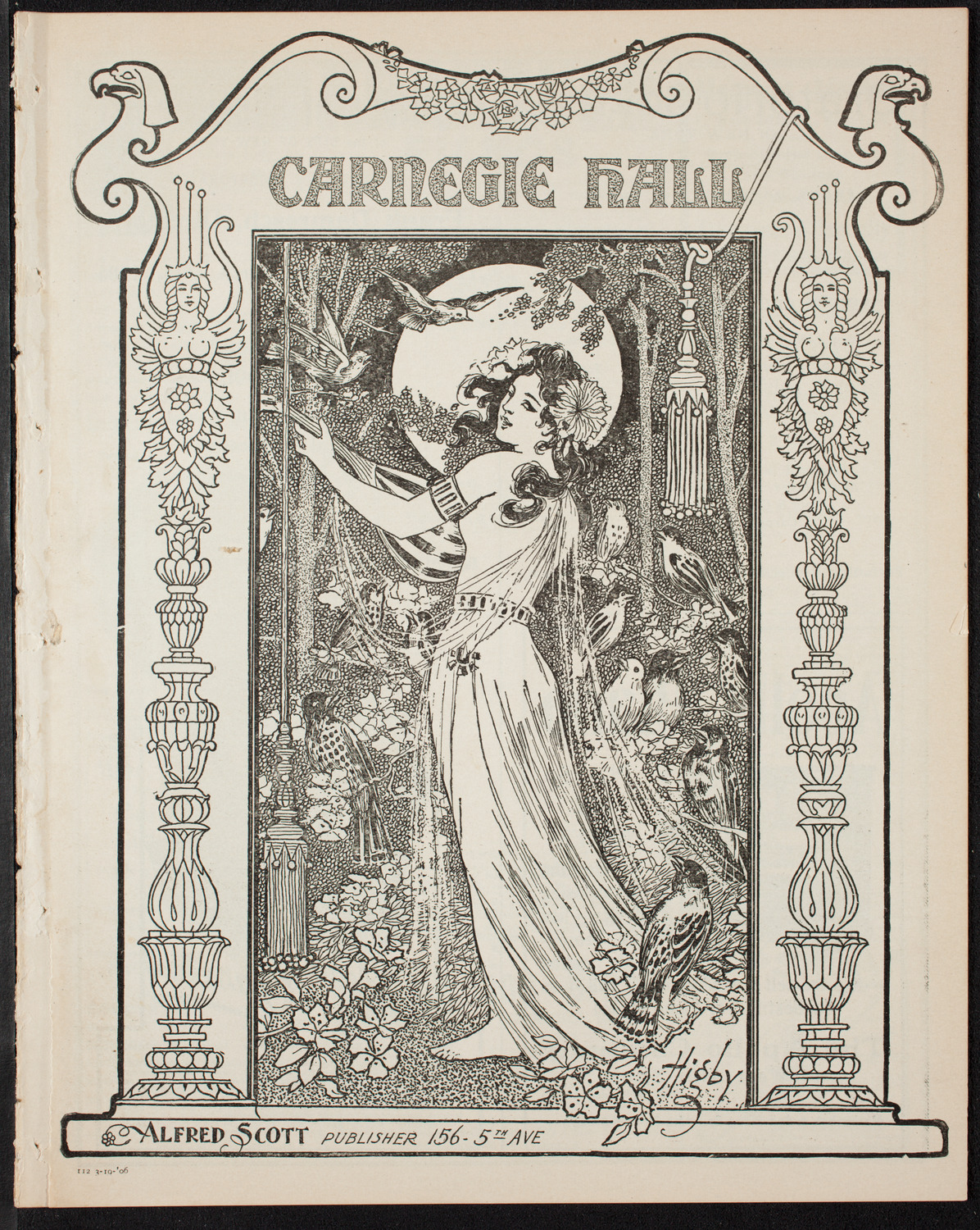 Josef Lhévinne, Piano, March 19, 1906, program page 1