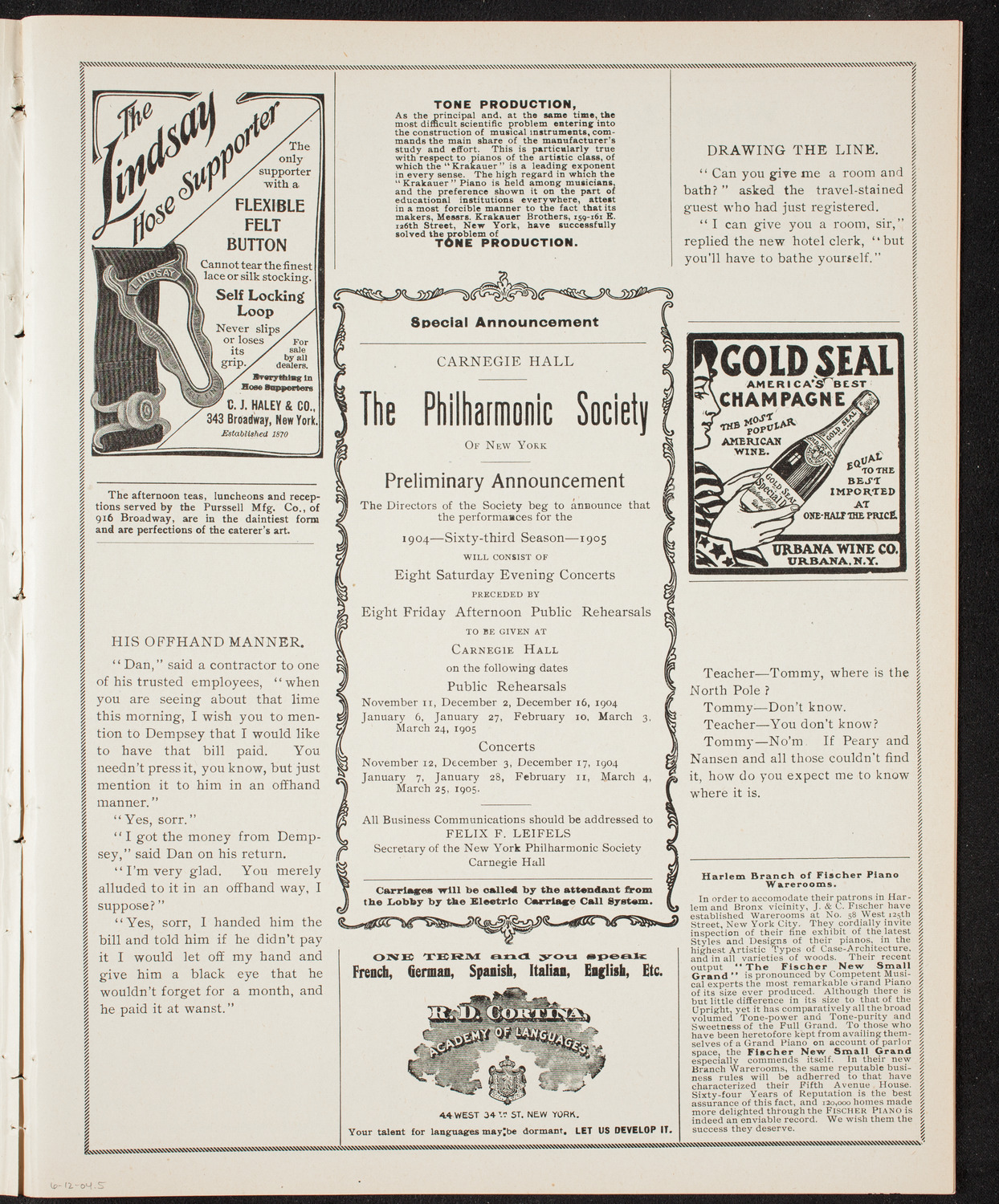 Meeting: American Federation of Catholic Societies, June 12, 1904, program page 9