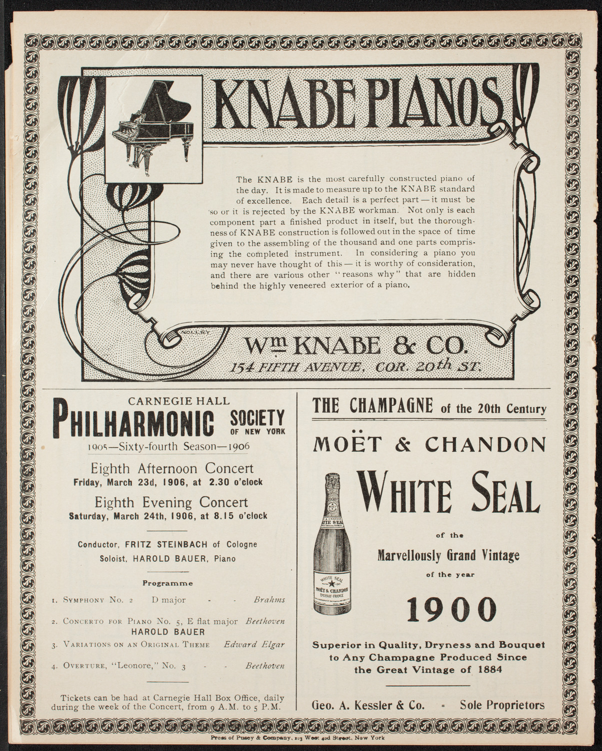 New Music Society of America, March 10, 1906, program page 12