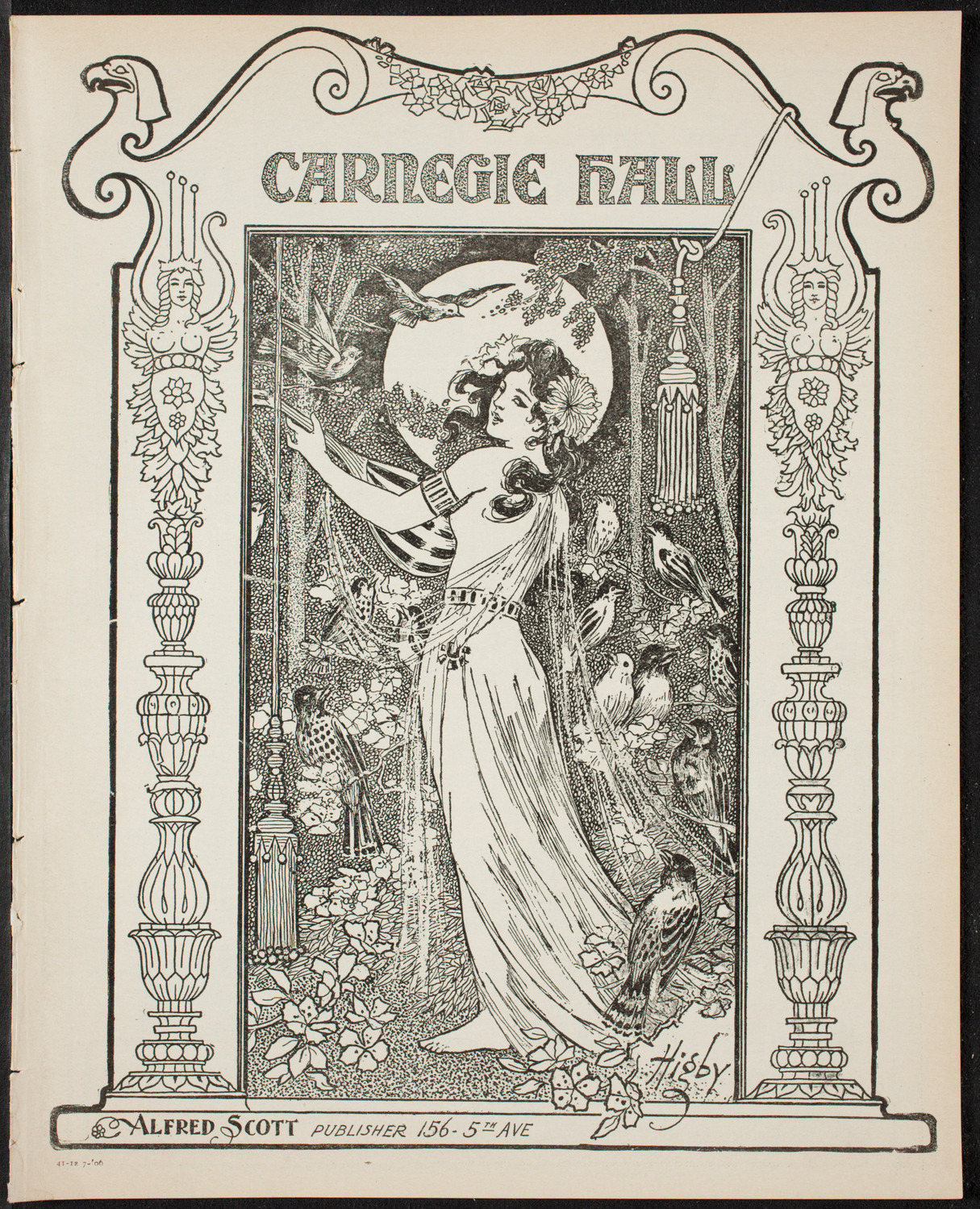 Frances Macmillen with New York Symphony Orchestra, December 7, 1906, program page 1