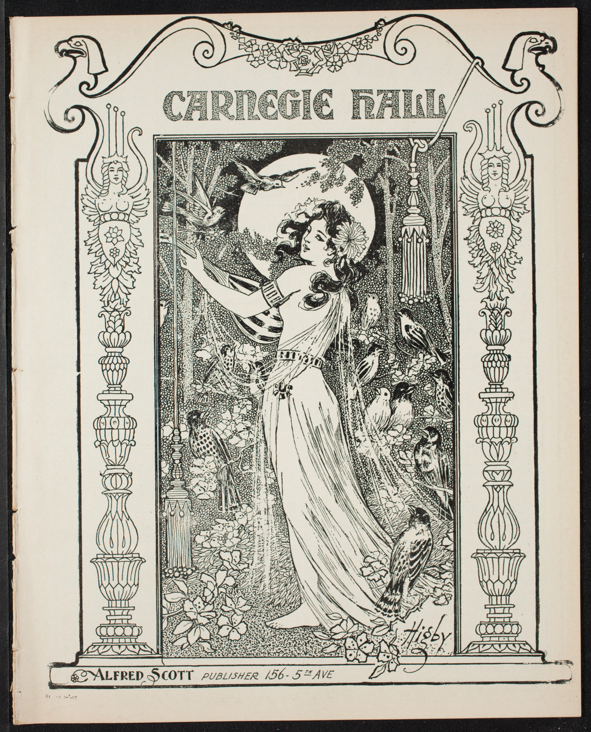 New York Symphony Orchestra, February 2, 1907, program page 1