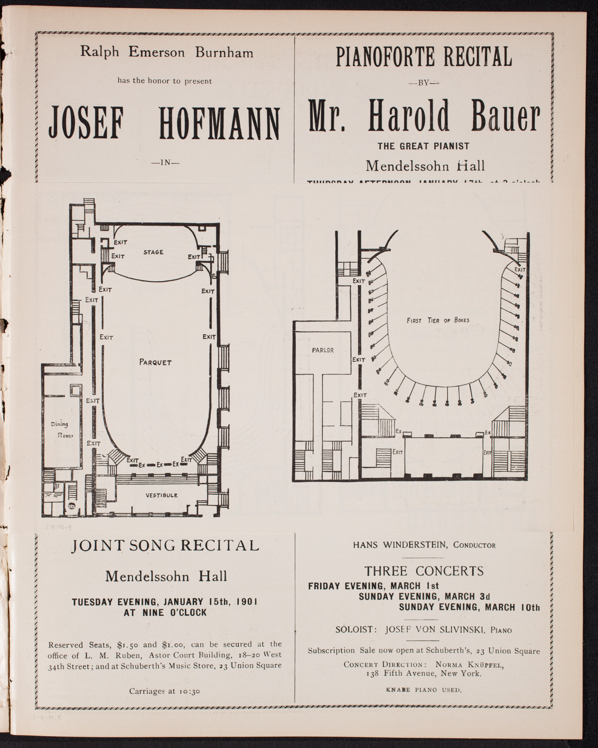 New York Philharmonic, January 11, 1901, program page 7