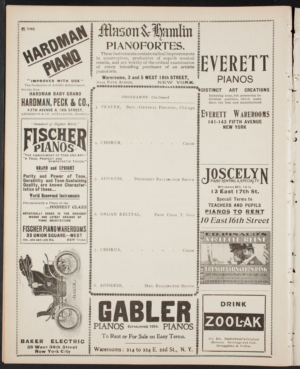 Meeting: Volunteers of America, November 12, 1901, program page 8
