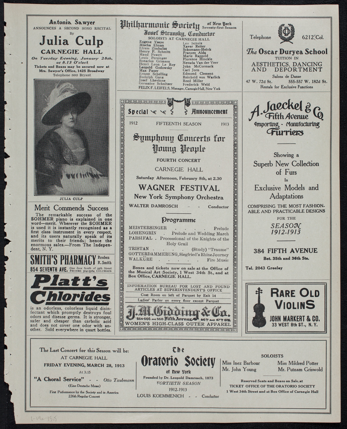 Alice Nielsen and John McCormack, January 19, 1913, program page 9