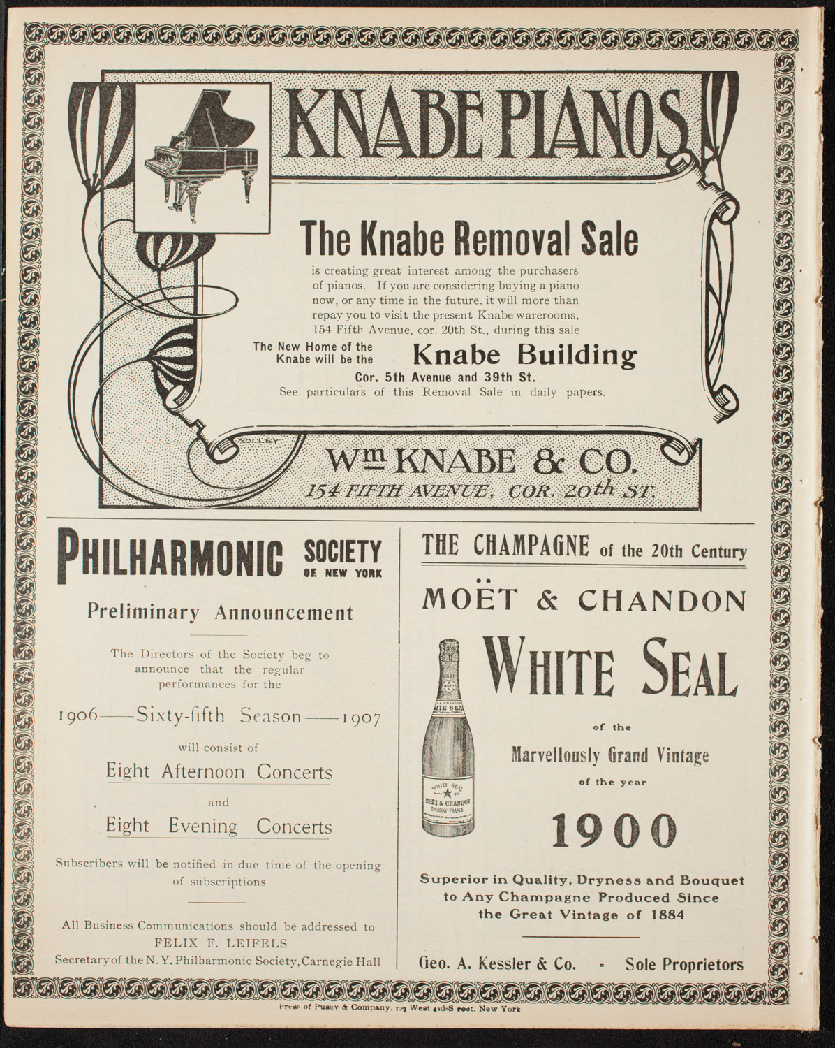 Swedish National Choir, June 17, 1906, program page 12