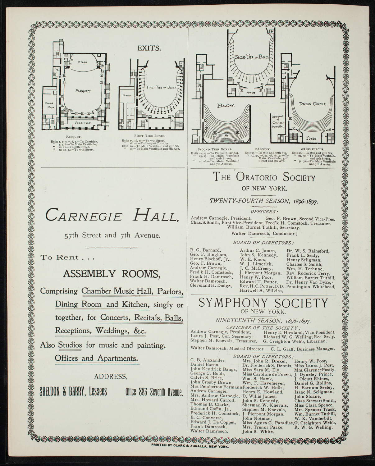 Oratorio Society of New York, December 29, 1896, program page 8