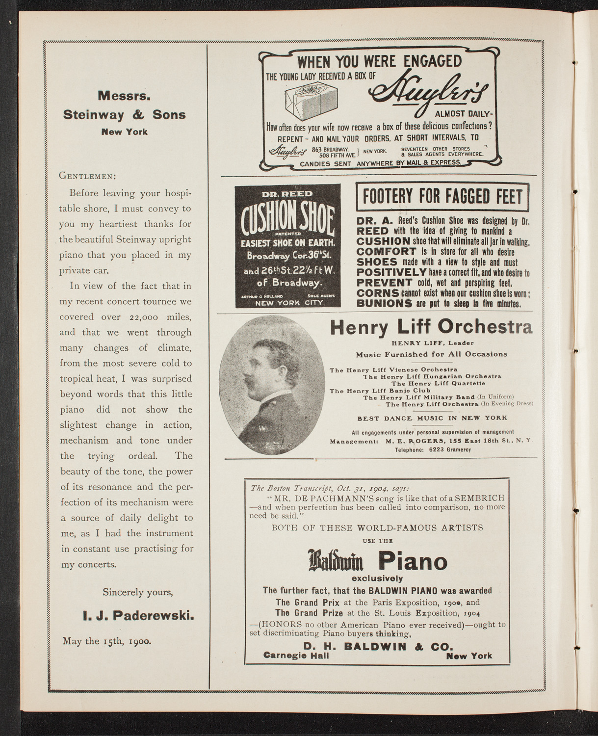 Social Democratic Party May Day Celebration, April 30, 1905, program page 4