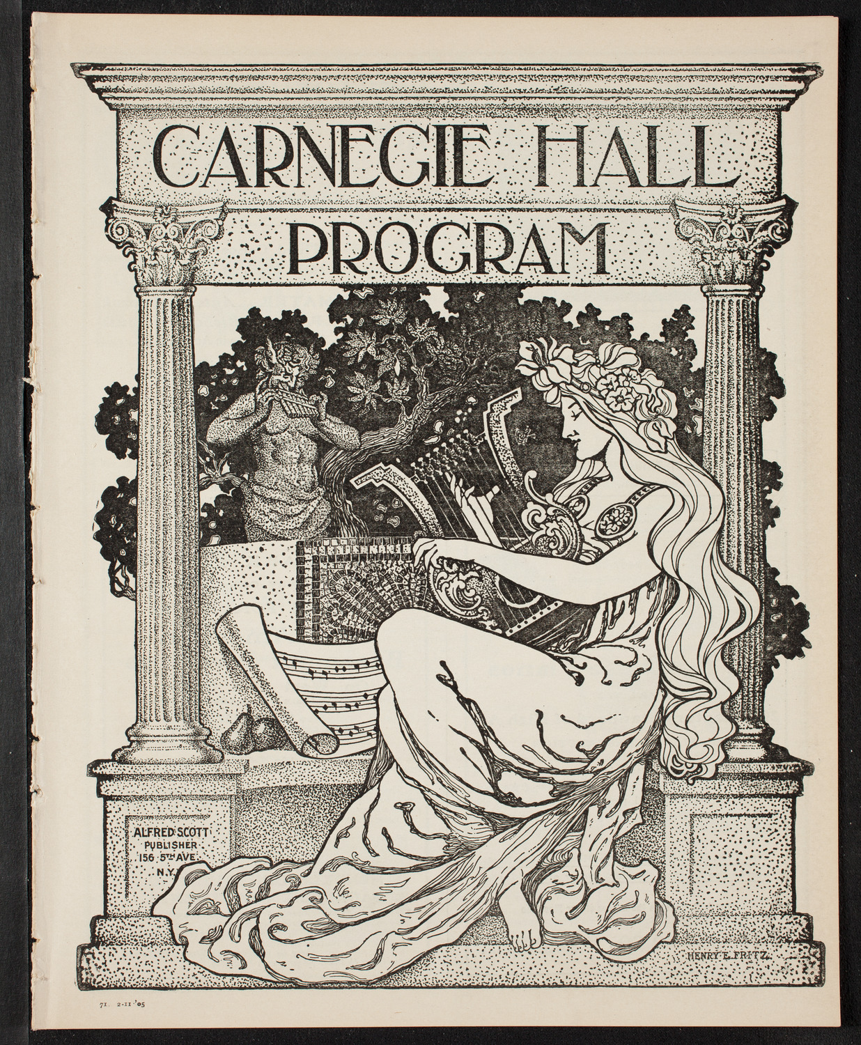 New York Philharmonic, February 11, 1905, program page 1