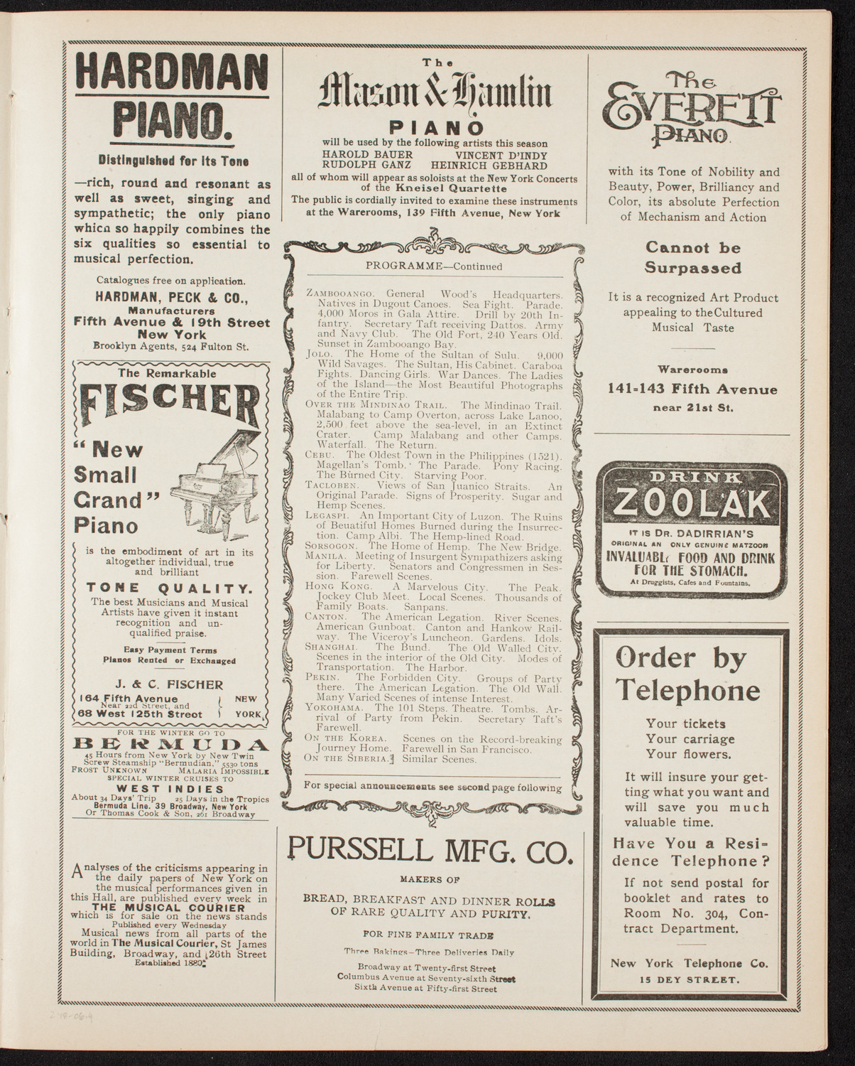 Lecture by Burr McIntosh, February 18, 1906, program page 7