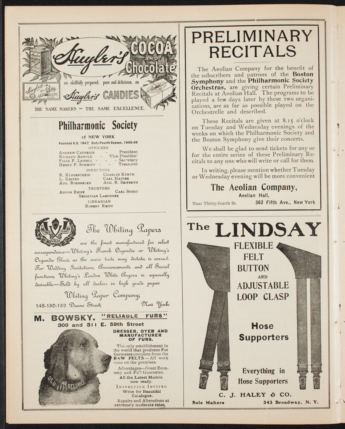Symphony Concert for Young People, February 10, 1906, program page 6