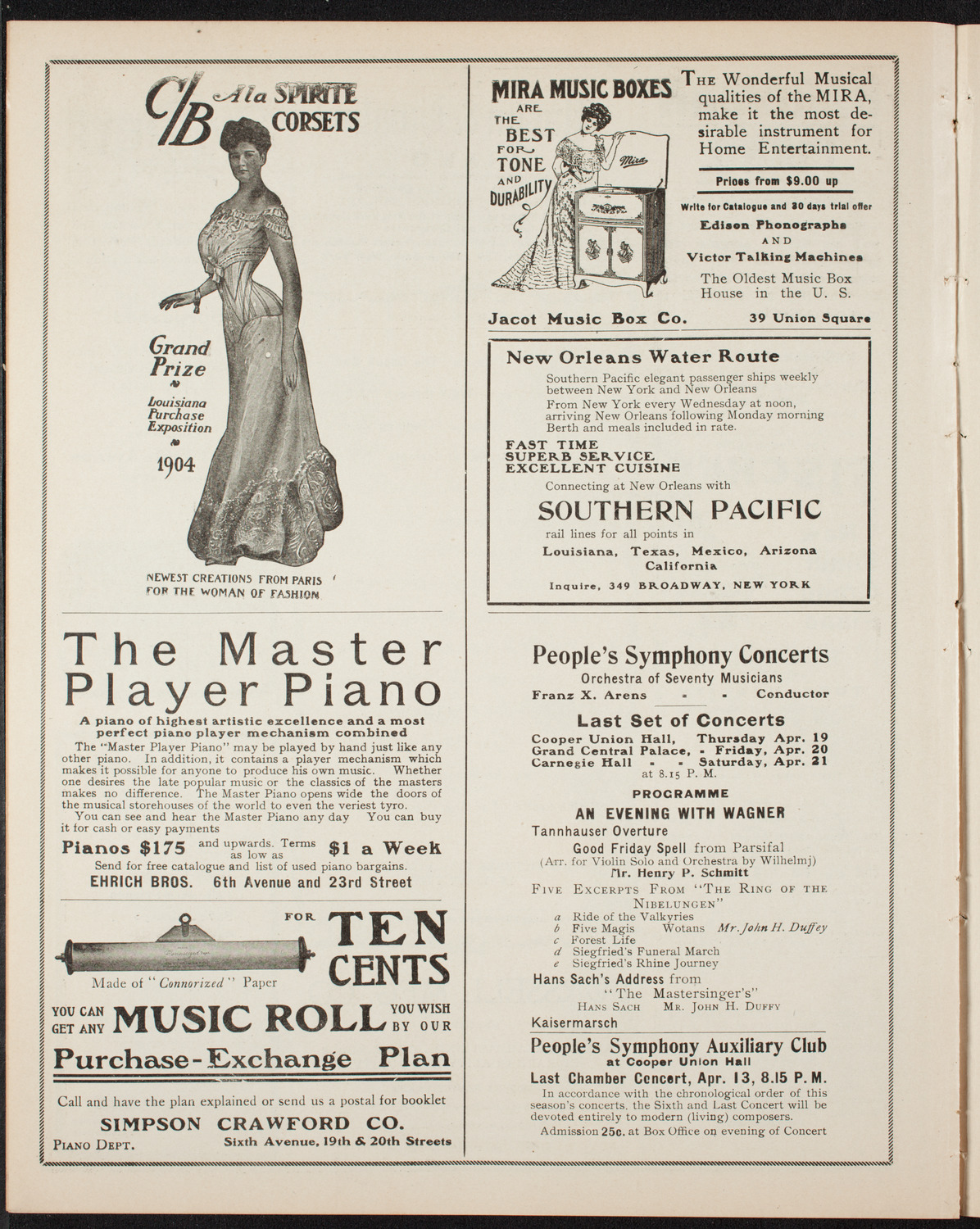 Elmendorf Lecture: Southern Italy, March 26, 1906, program page 8