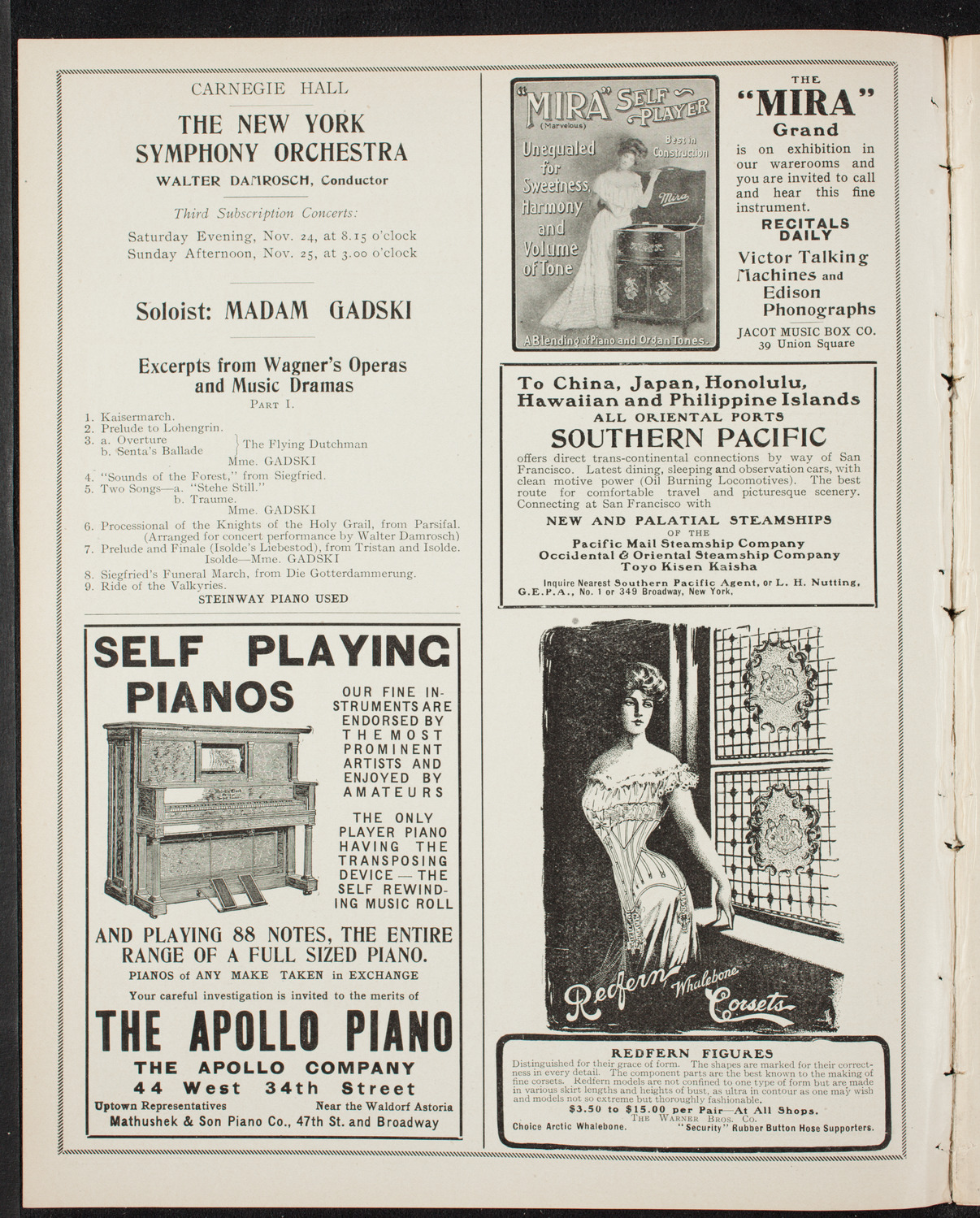 People's Symphony Concert, November 23, 1906, program page 2