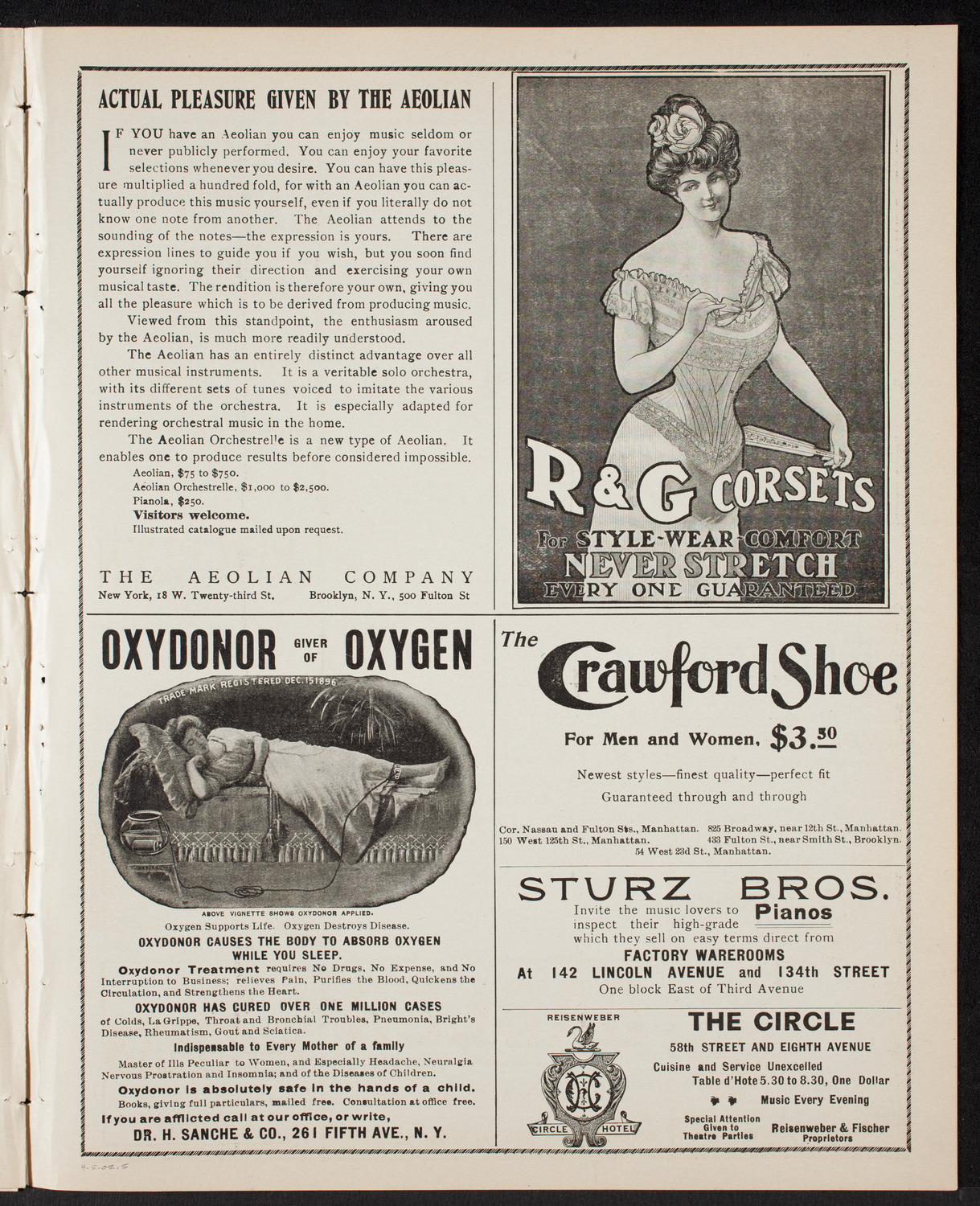 New York Philharmonic, April 5, 1902, program page 9
