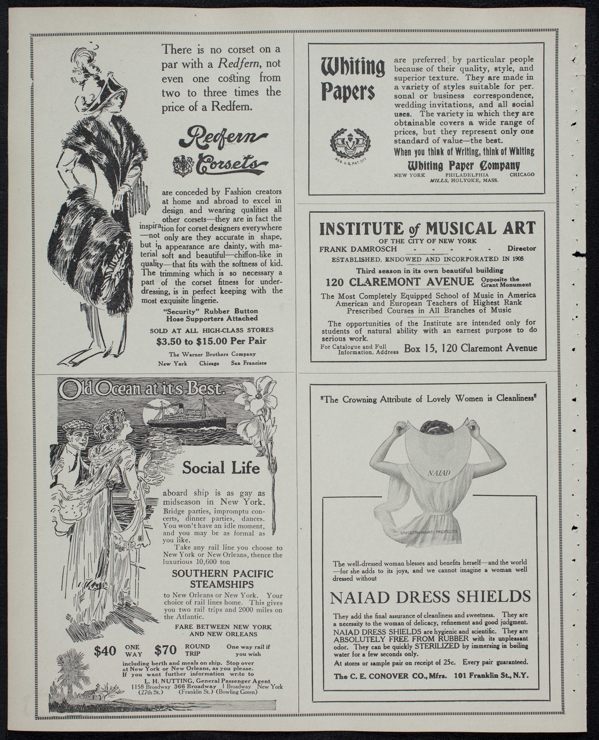New York Philharmonic, January 3, 1913, program page 2