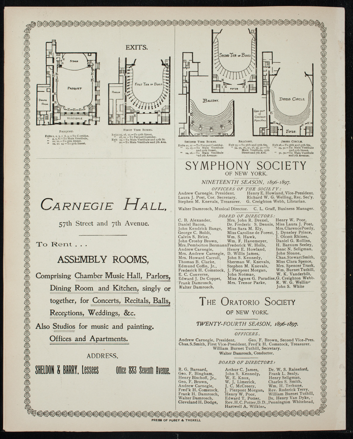 Graduation: New York University, June 10, 1897, program page 8