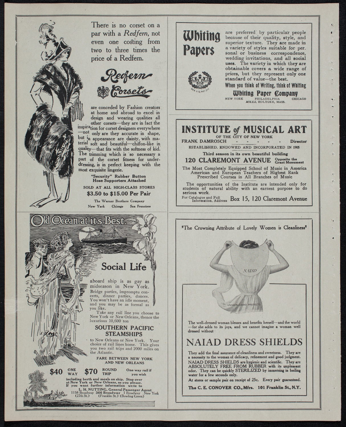 New York Philharmonic, January 2, 1913, program page 2