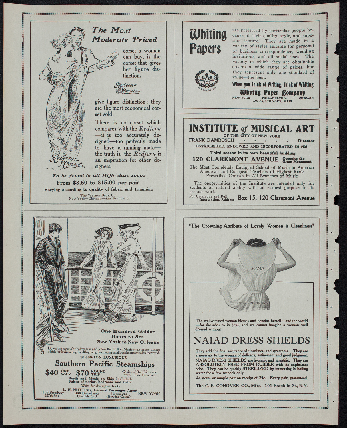 Frances Alda, Soprano, and Eugène Ysaÿe, Violin, February 11, 1913, program page 2