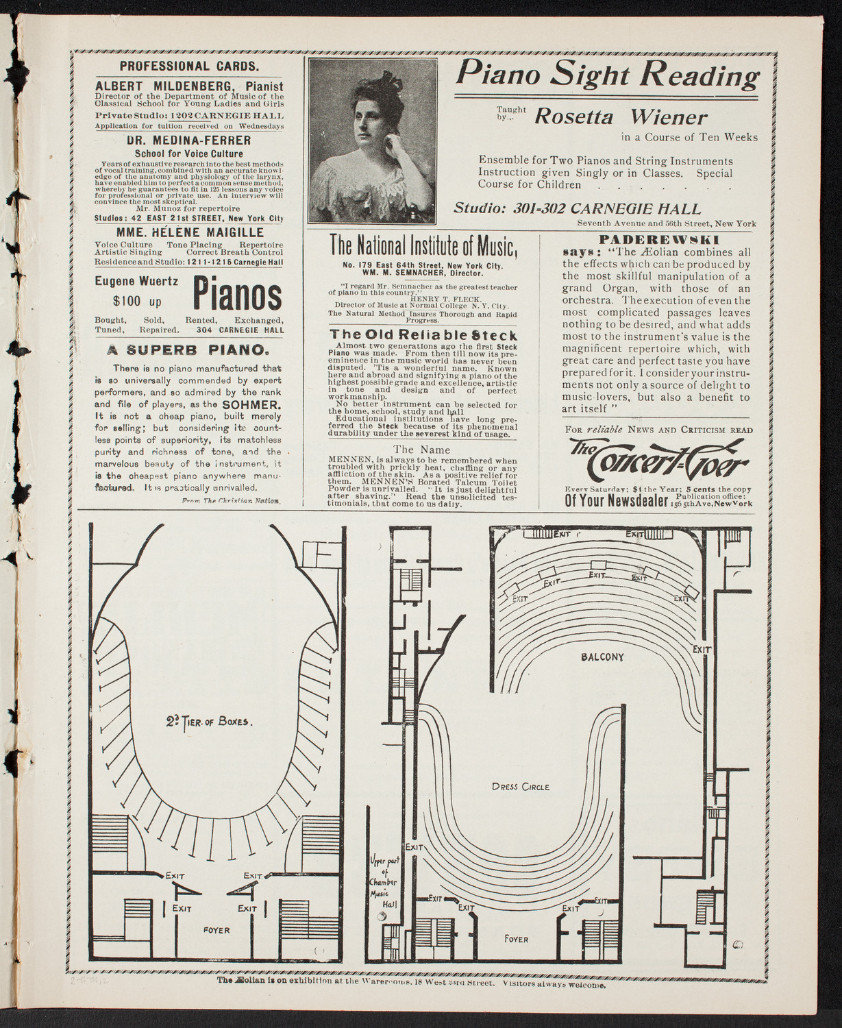Benefit: Lincoln Memorial University, February 11, 1901, program page 3