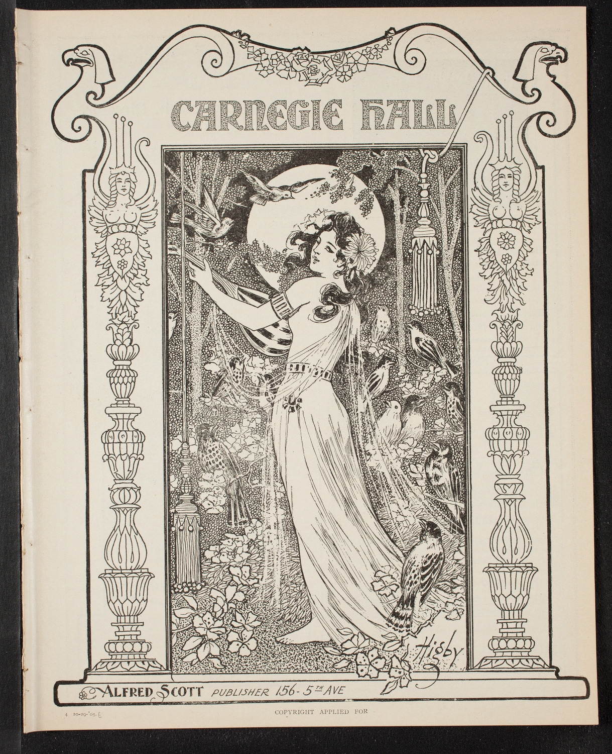 New York College of Music Faculty Concert, October 29, 1905, program page 1