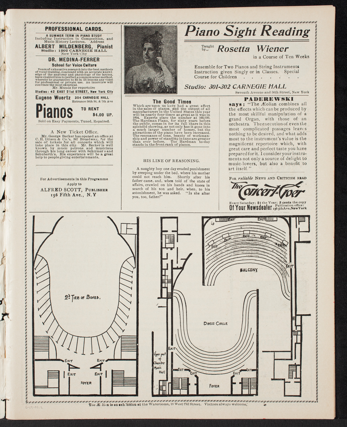 Graduation: College of the City of New York, June 19, 1901, program page 3