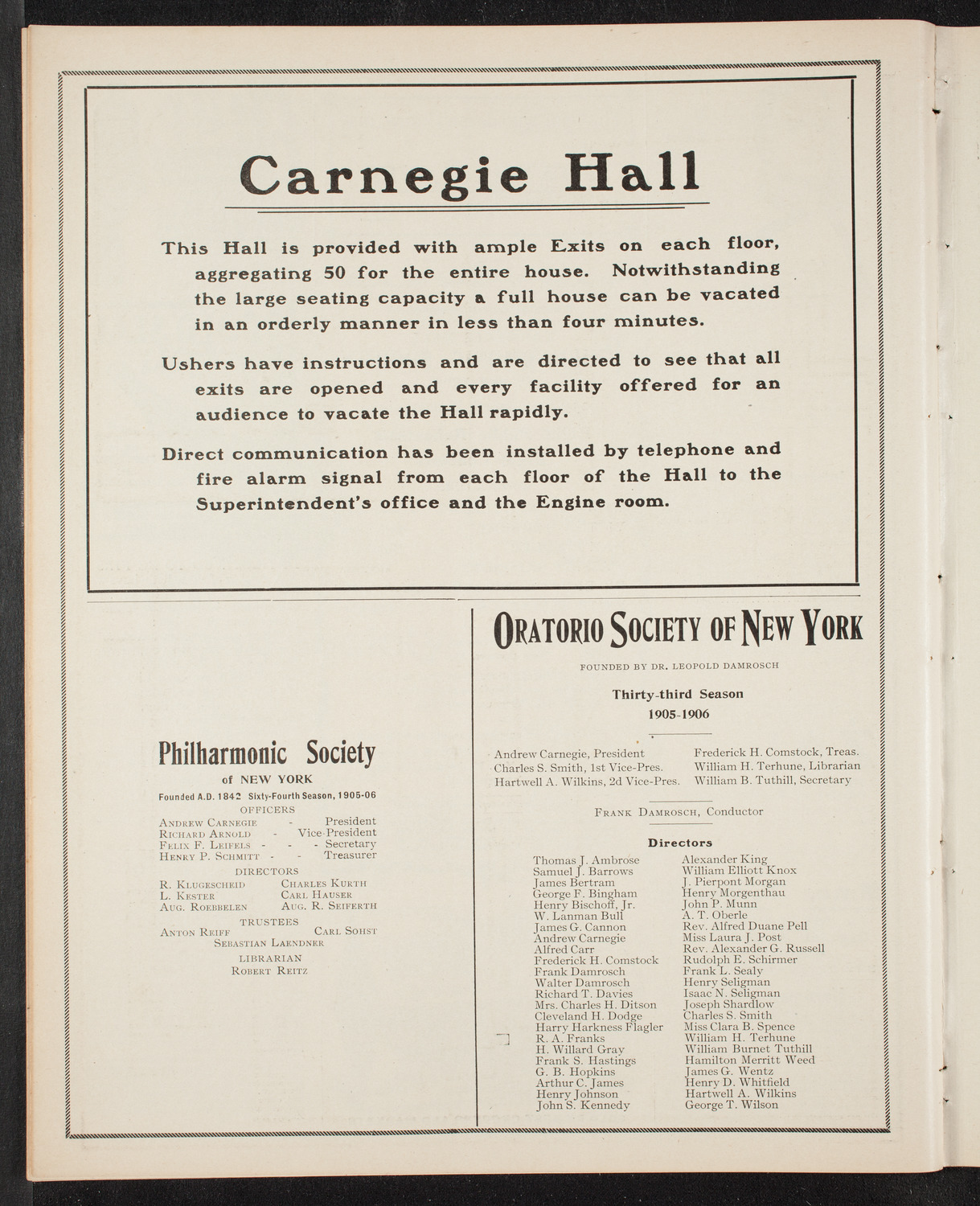 Benefit: Masonic Sanatorium for Consumptives, October 29, 1905, program page 10
