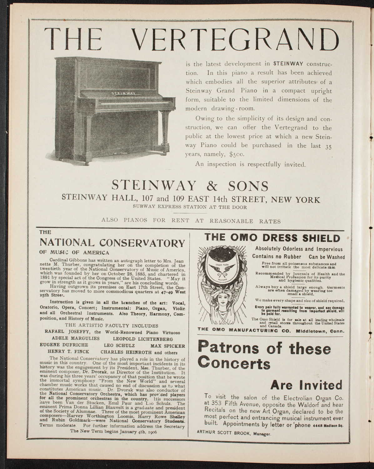 Graduation: General Society of Mechanics and Tradesman School Department, April 12, 1906, program page 4
