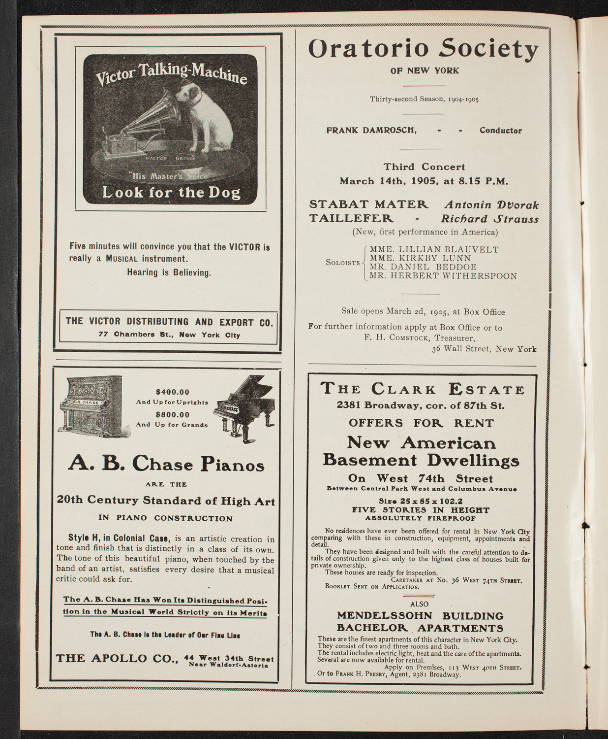 Symphony Concert for Young People, February 25, 1905, program page 2