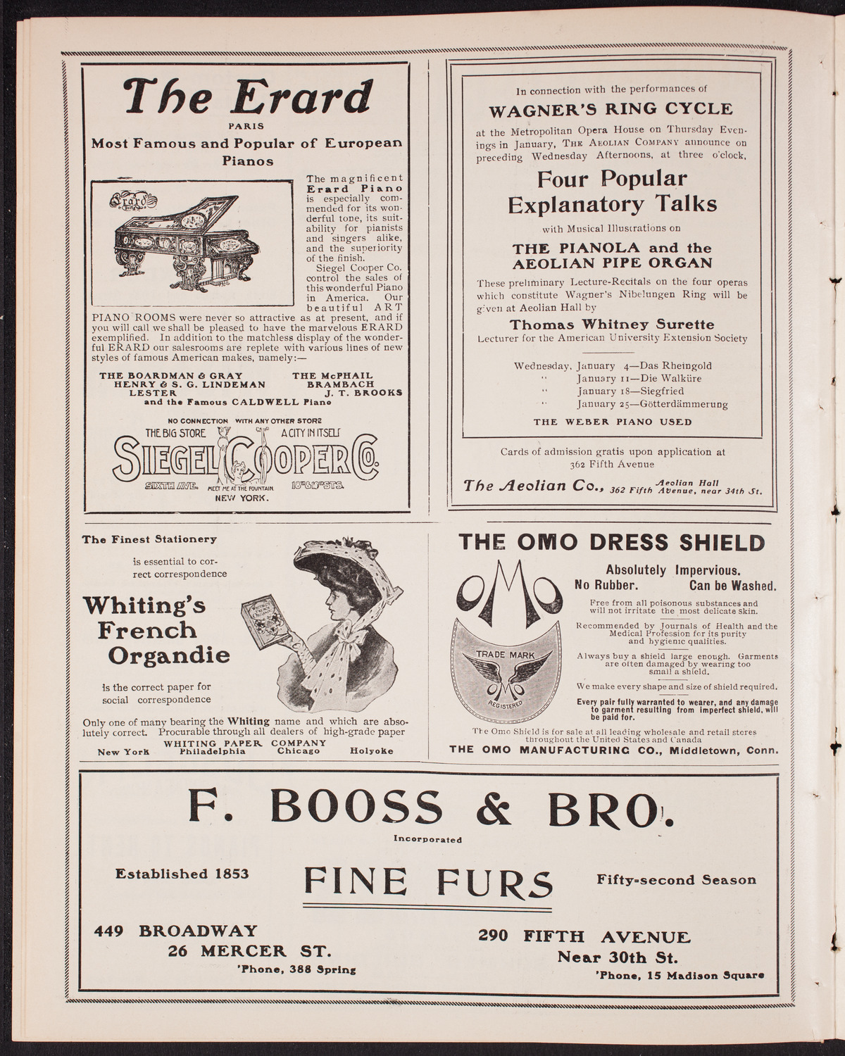 Eugène Ysaÿe and Eugen d'Albert with the New York Symphony Orchestra, January 24, 1905, program page 6