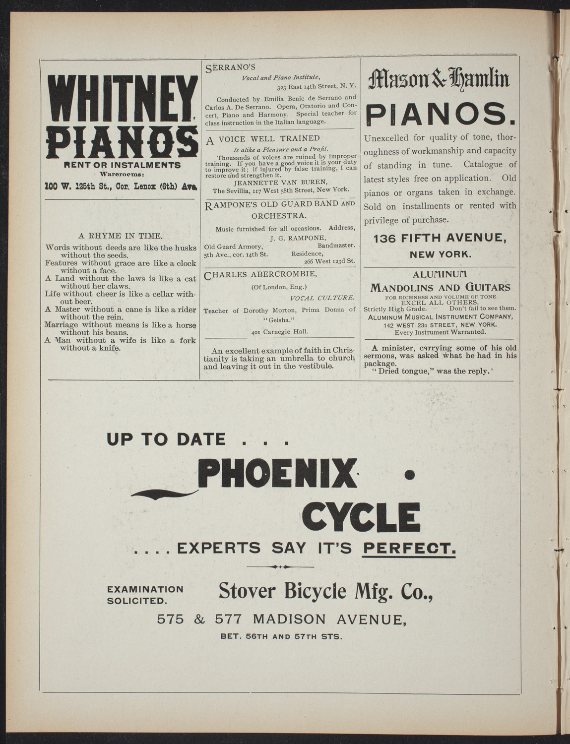 Lecture Series: Sociology in its Practical Aspects, February 10, 1897, program page 2