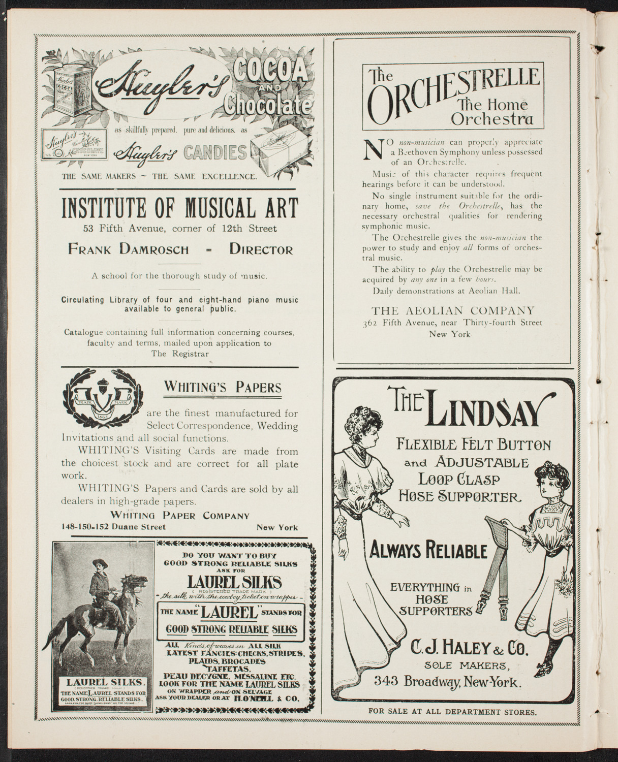 Musical Art Society of New York, March 7, 1907, program page 6