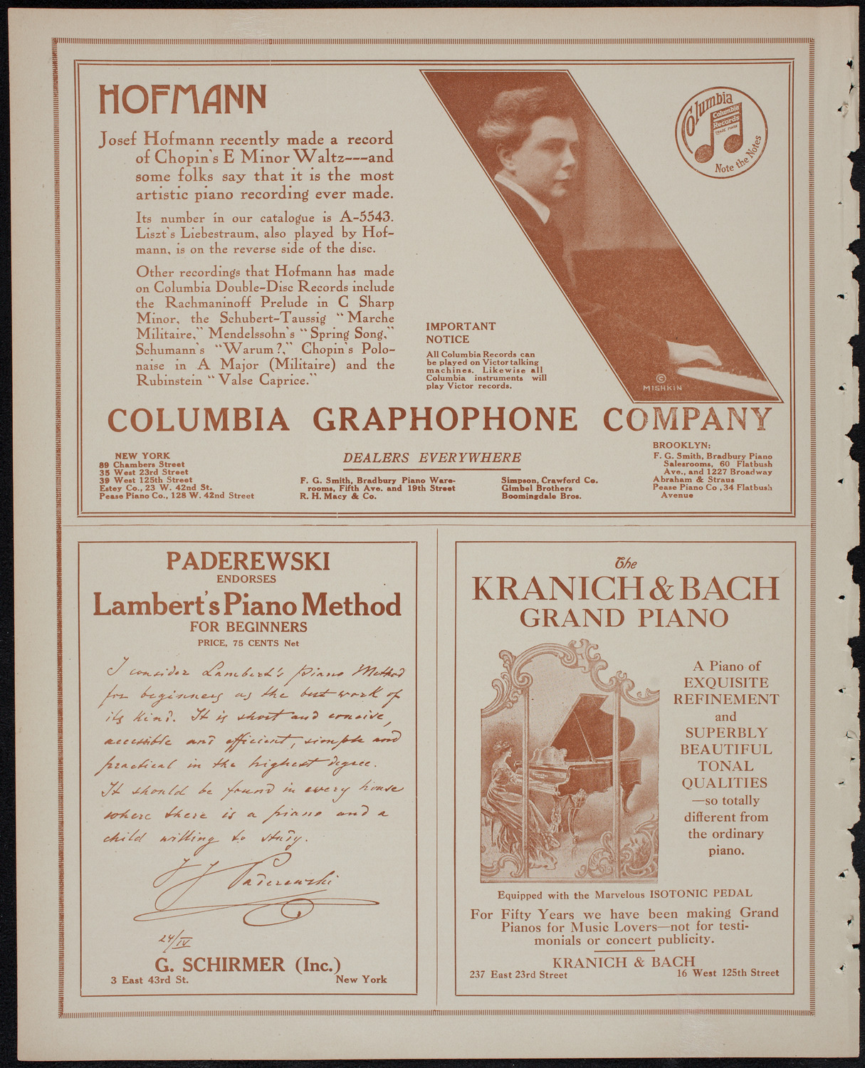 Elmendorf Lecture: Java, November 24, 1913, program page 6