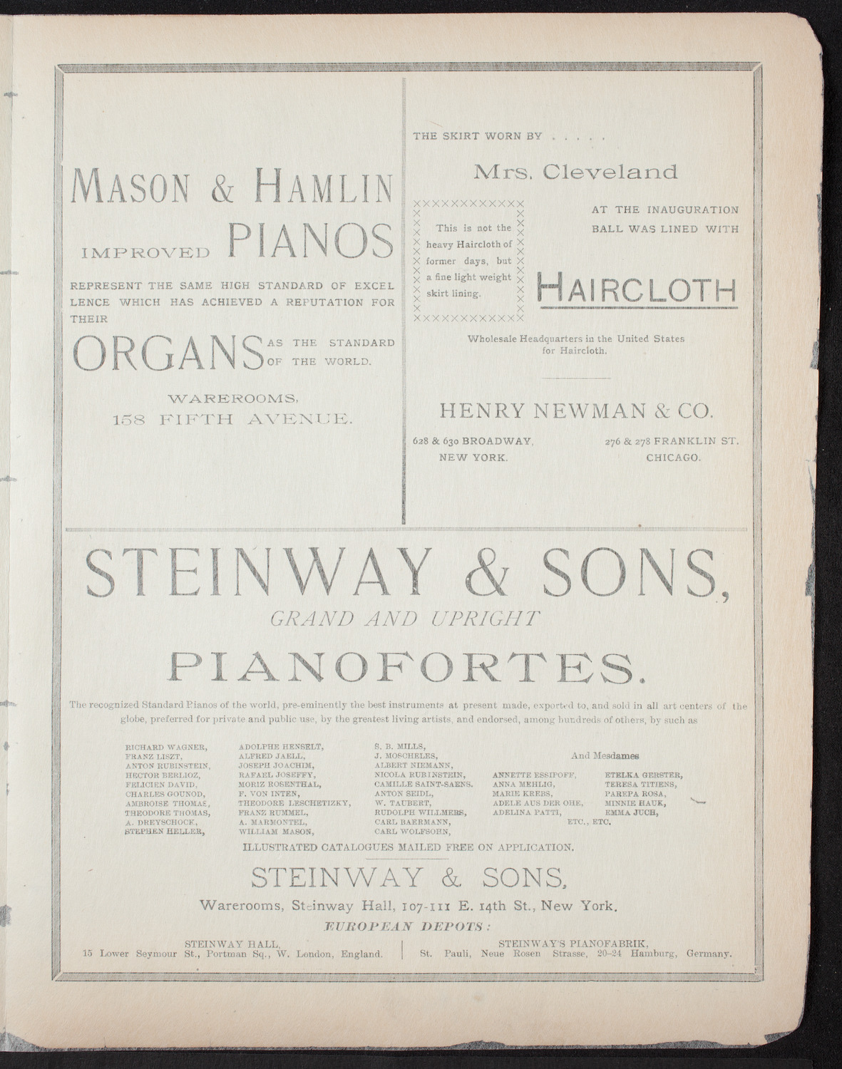 Students of Philip Mittell, March 17, 1893, program page 3