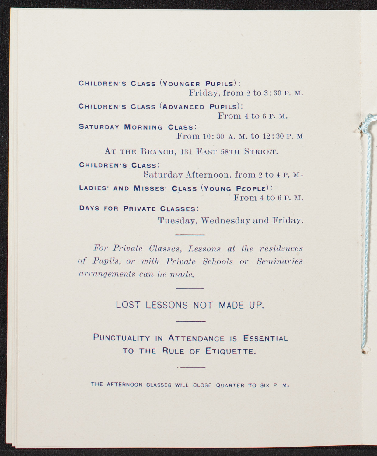 Students of Carl Marwig, October 17, 1891, program page 7