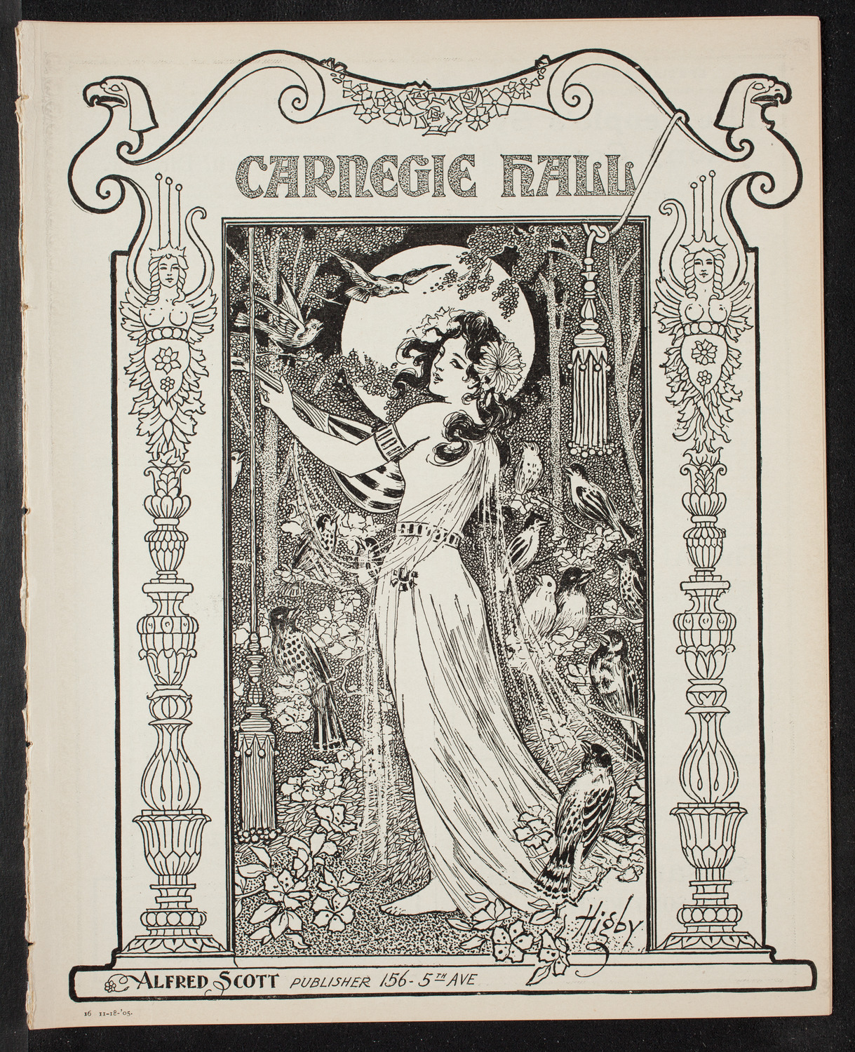 Russian Symphony Society of New York, November 18, 1905, program page 1